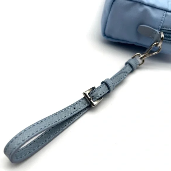 Prada Light Blue Cosmetic Bag/Wrislet - Picture 6 of 10